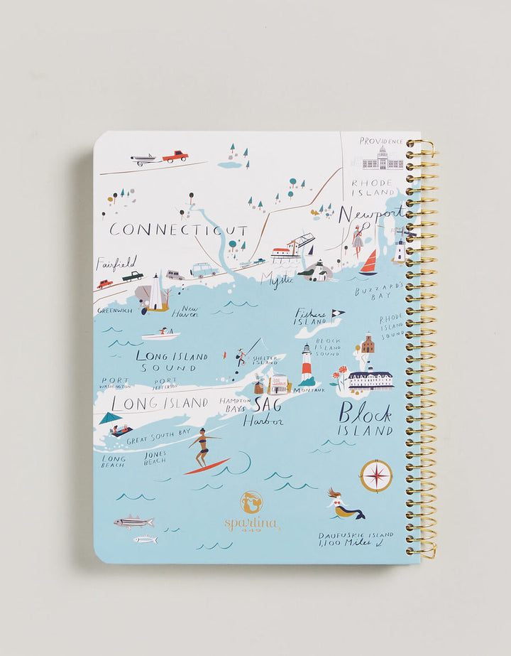 NORTHEASTERN HARBORS 6.5X8.5 RULED SPIRAL NOTEBOOK