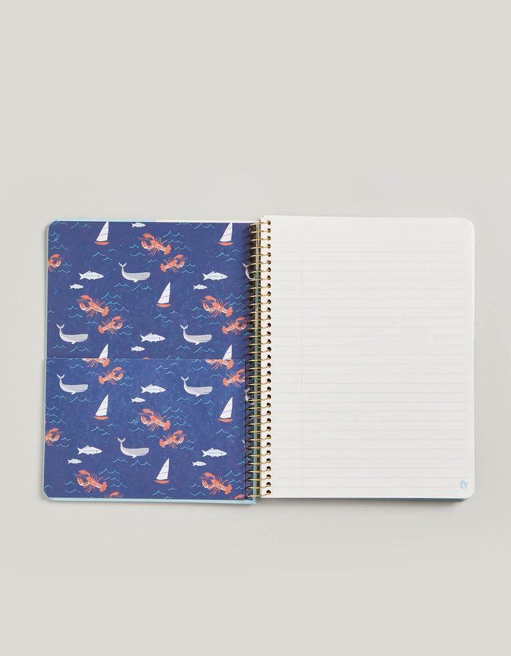 NORTHEASTERN HARBORS 6.5X8.5 RULED SPIRAL NOTEBOOK