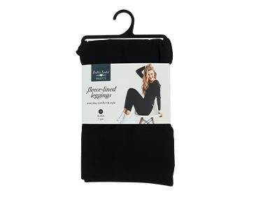 LEGGINGS FLEECE LINED - BLACK