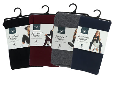 LEGGINGS FLEECE LINED - BURGUNDY
