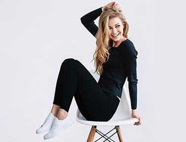 LEGGINGS FLEECE LINED - BLACK
