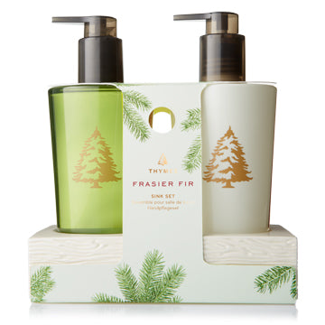 Frasier Fir Sink Set with Ceramic Caddy