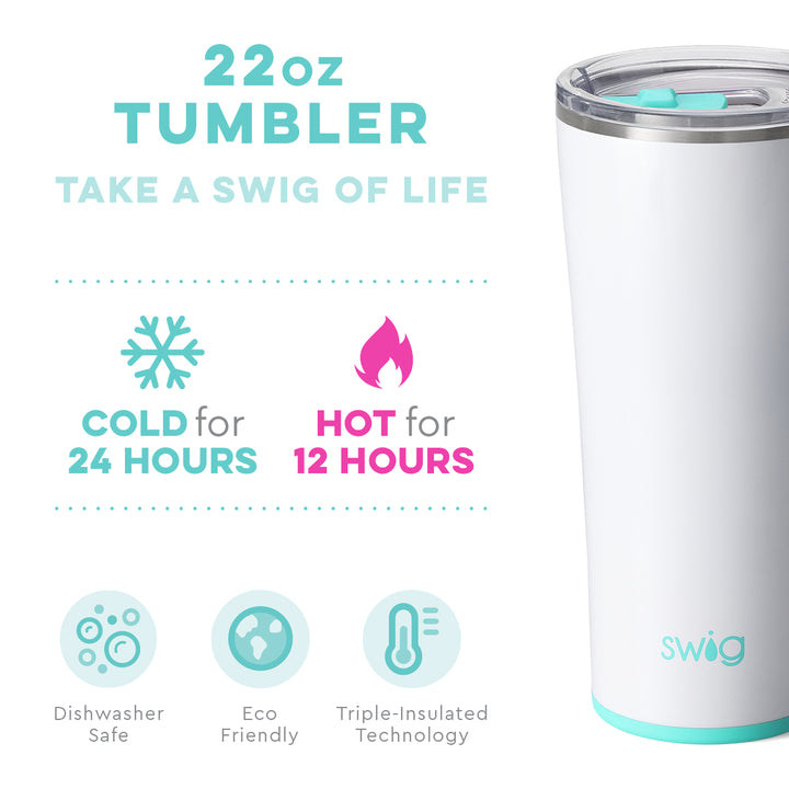 SWIG TUMBLER 22OZ DIAMOND WHITE