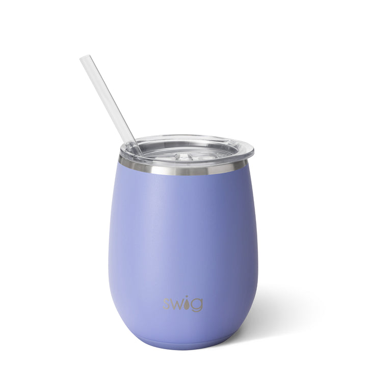 SWIG STEMLESS WINE CUP 14OZ MATTE HYDRANGEA