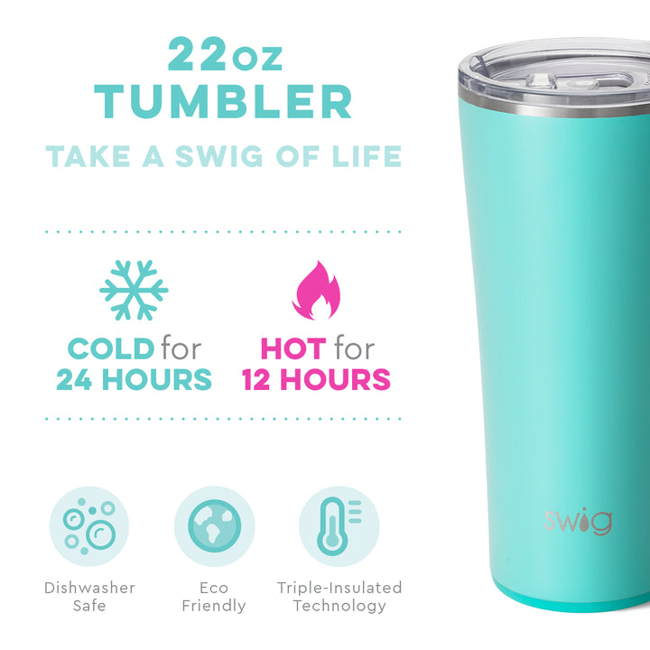 SWIG TUMBLER 22OZ MATTE AQUA