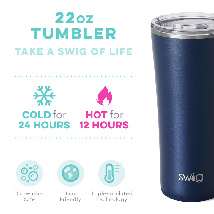 SWIG TUMBLER 22OZ MATTE NAVY