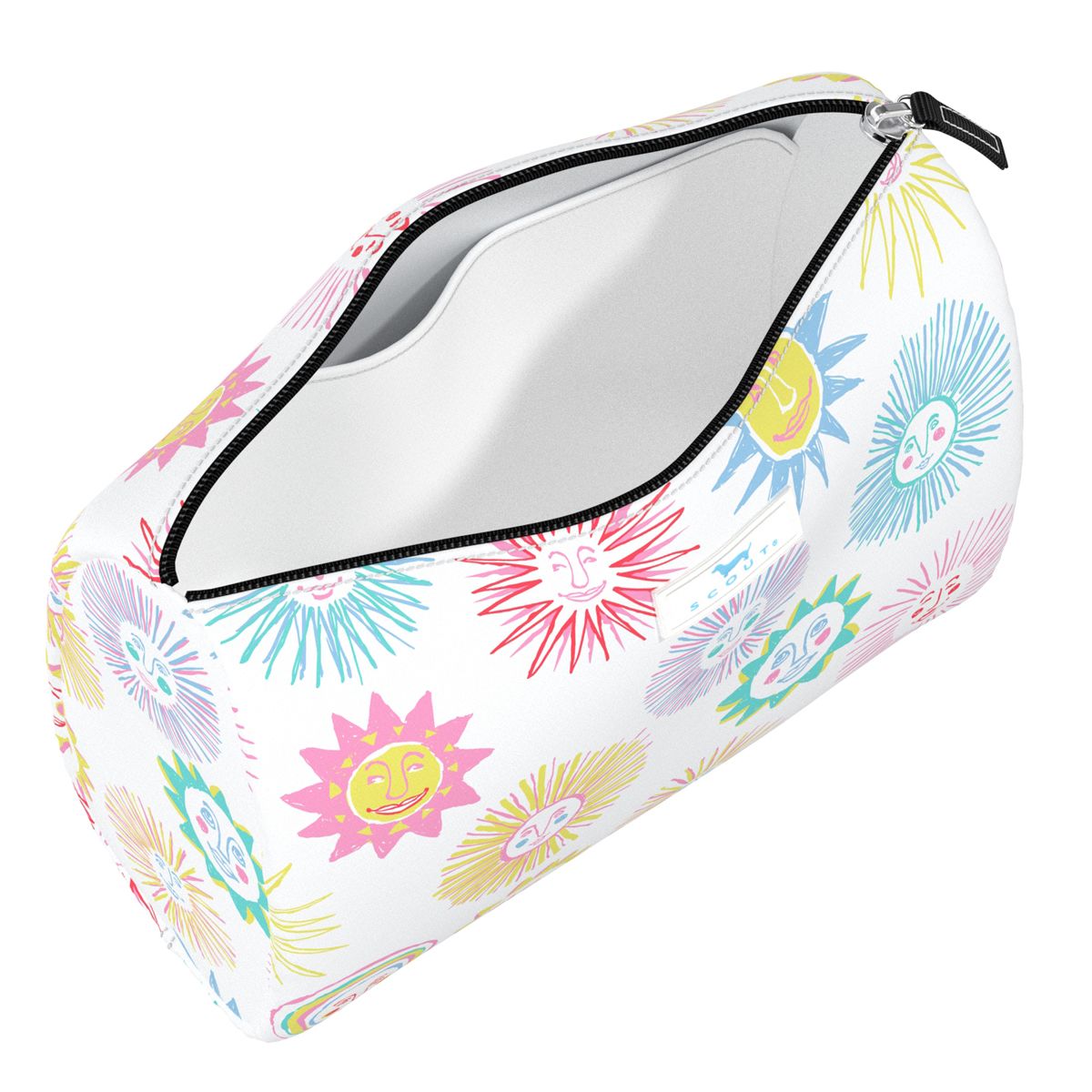 Scout Bags | Packin' Heat Makeup Bag | Large Zippered Compartment | Sits Upright | Interior Slip Pocket | 9.75W x 7H x 3.75d