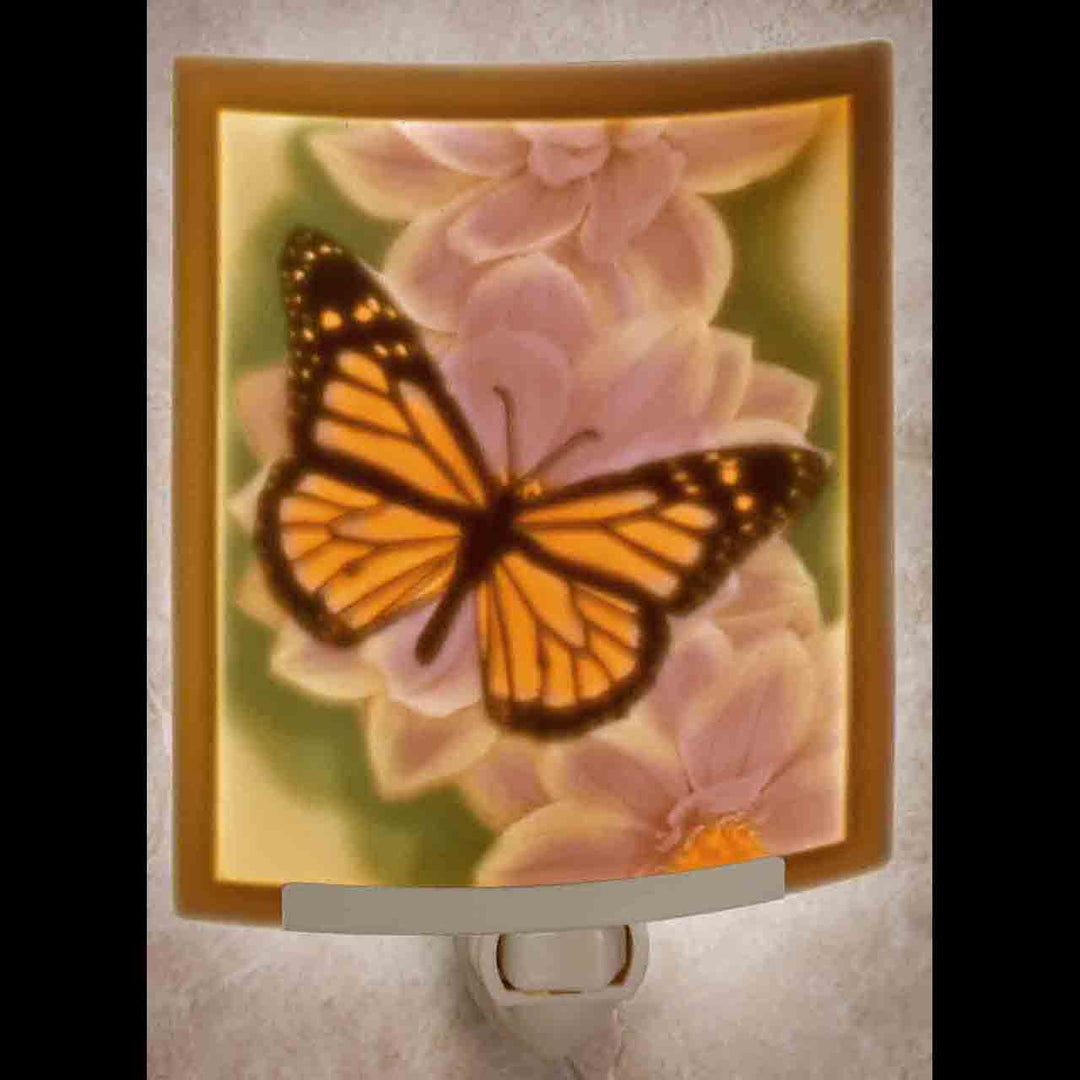 Porcelain Night Light with Color - Butterfly