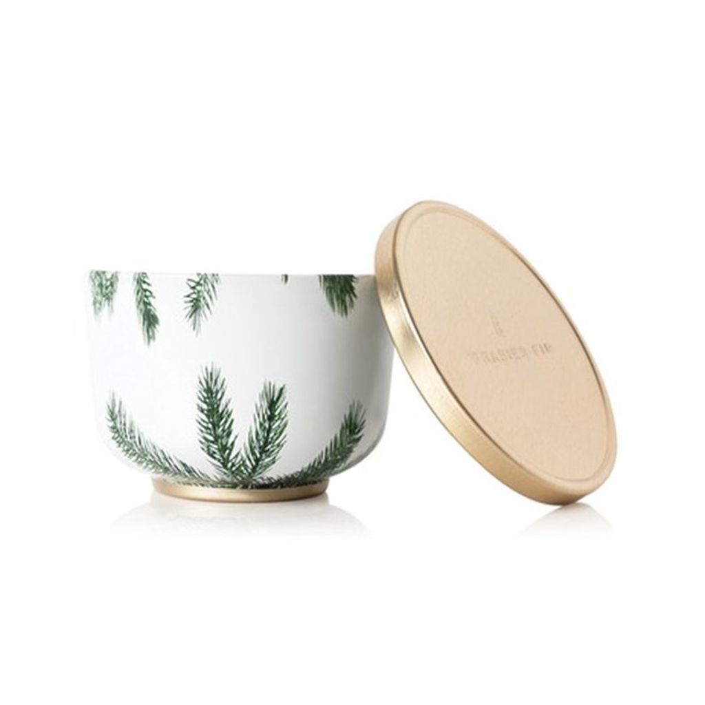 Frasier Fir Votive Candle, Pine Needle Design