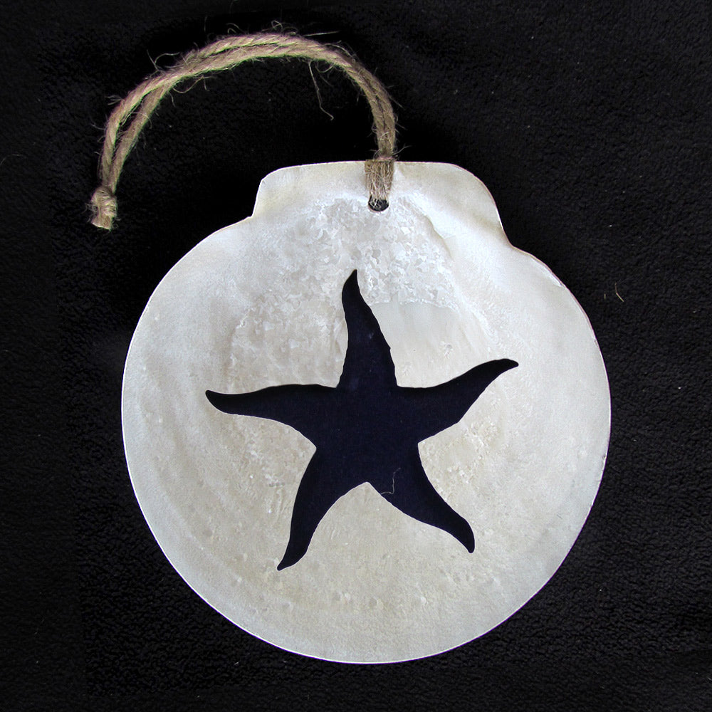 Scallop Shell Ornament - Starfish