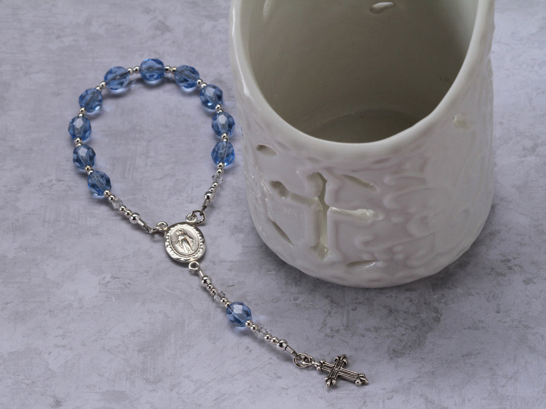 Cherished Moments Baby Rosary Blue