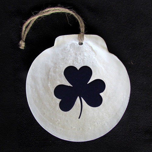 Scallop Shell Ornament - Shamrock