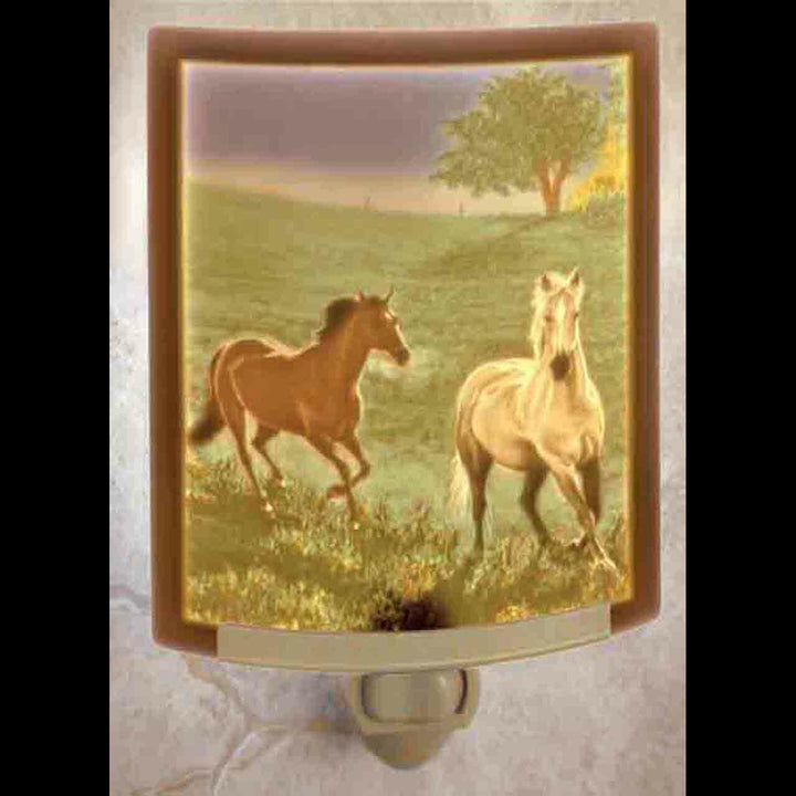 Porcelain Night Light with Color - Morning Run
