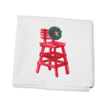 Flour Sack Towel Christmas Guard Chair