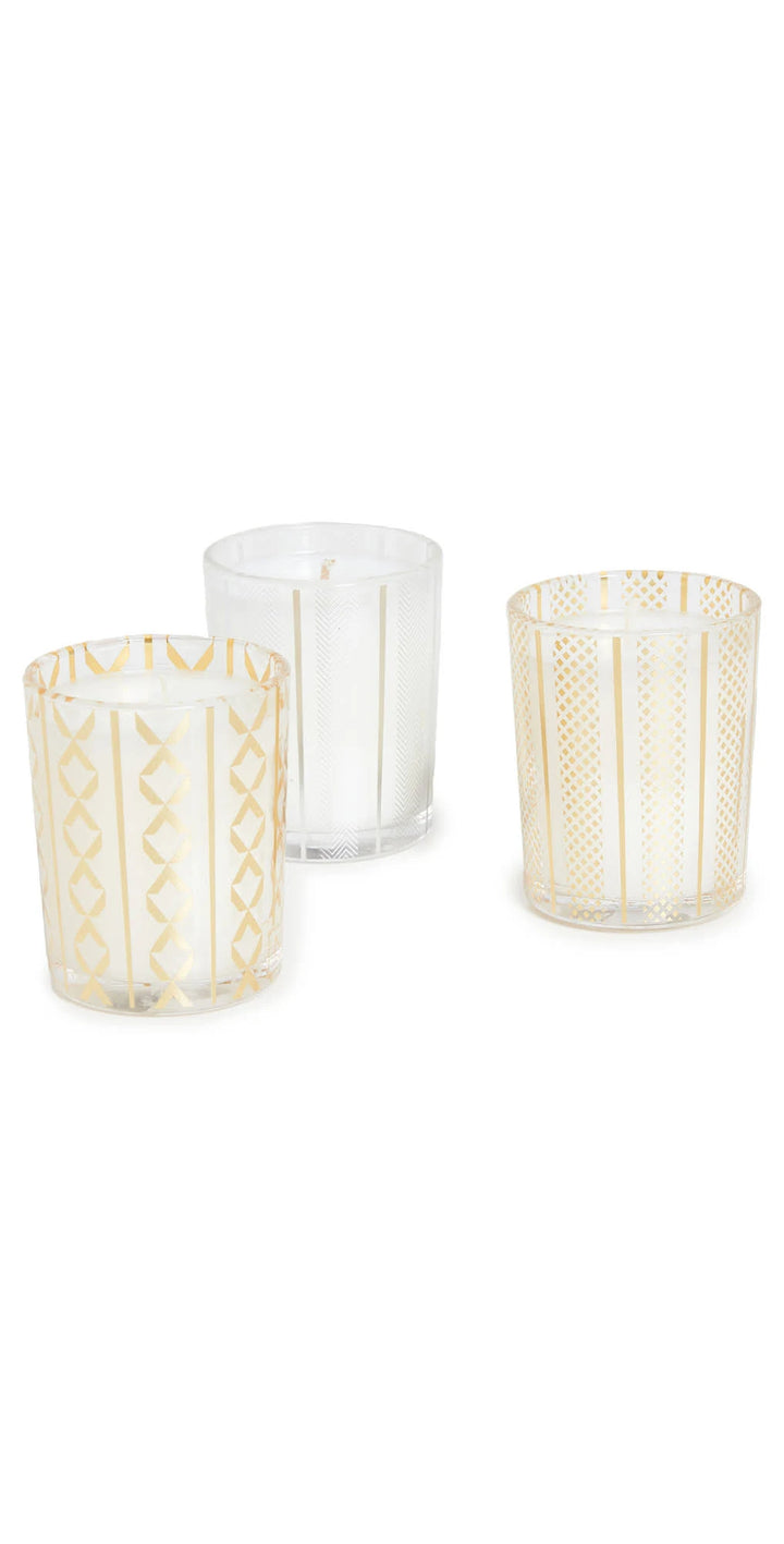 NEST Votive Trio Gift Set - Holiday, Birchwood Pine, Crystalized Ginger and Vanilla Bean